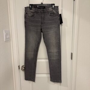 Marc Ecko Men's Cut & Sew Charcoal Slim Jeans Size 30x30 Street Wear Grunge